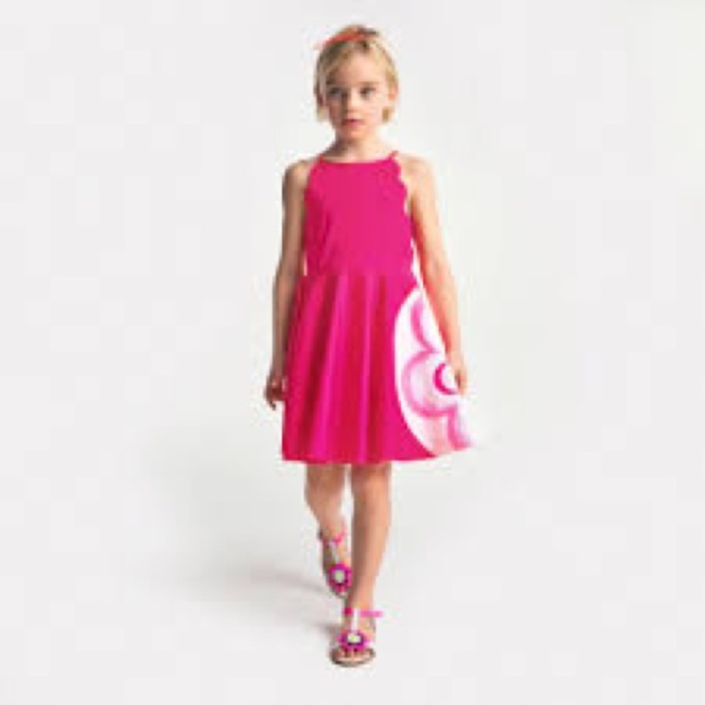 Jacadi Pink Dress with Floral Detail